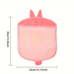 Bath Toy Organizer Cartoon Toy Storage Mesh Net Hanging Bathroom Storage Basket