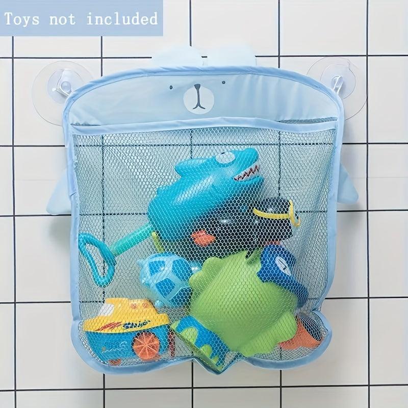 Bath Toy Organizer Cartoon Toy Storage Mesh Net Hanging Bathroom Storage Basket