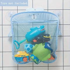 Bath Toy Organizer Cartoon Toy Storage Mesh Net Hanging Bathroom Storage Basket