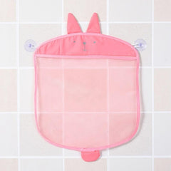 Bath Toy Organizer Cartoon Toy Storage Mesh Net Hanging Bathroom Storage Basket