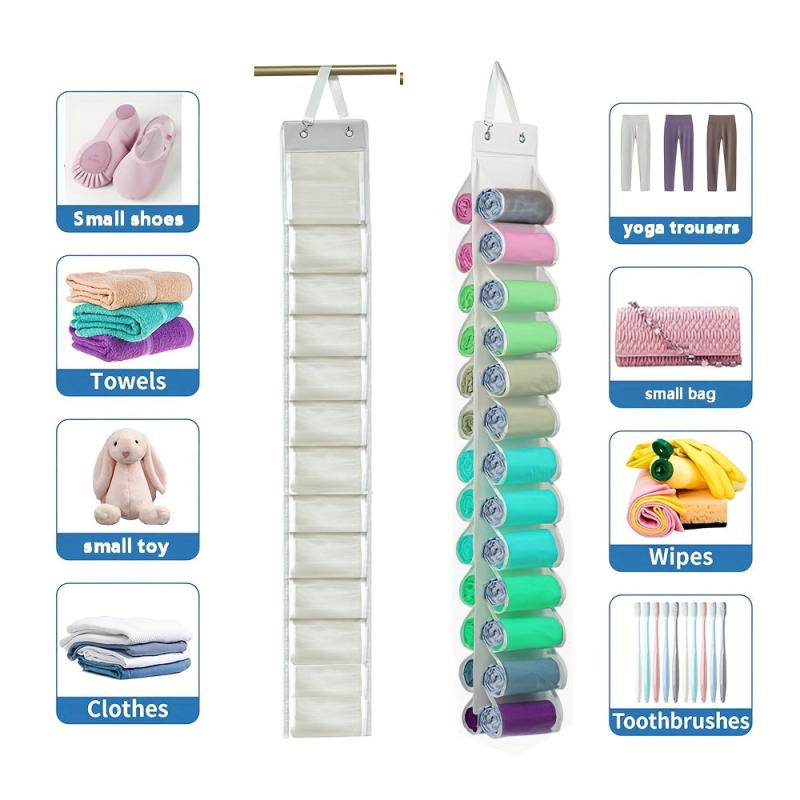 Roll Storage Organizer for Yoga Pants & Small Shoes
