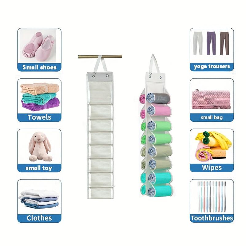 Roll Storage Organizer for Yoga Pants & Small Shoes