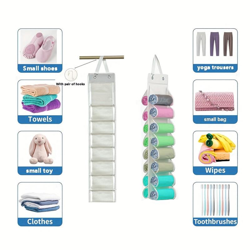 Roll Storage Organizer for Yoga Pants & Small Shoes
