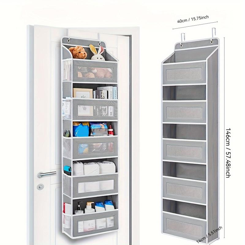 Large Capacity Hanging Door Organizer Anti Tip Durable Fabric