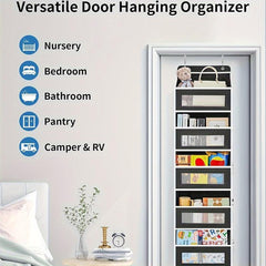 Large Capacity Hanging Door Organizer Anti Tip Durable Fabric