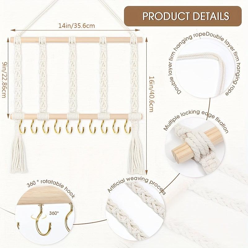Girls Headband & Hair Clip Organizer Wall Mounted Storage Fabric Hanging Rack