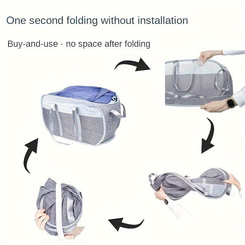 Foldable Laundry Basket with Handle