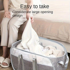 Foldable Laundry Basket with Handle