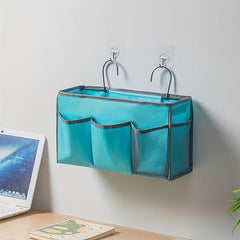 Fabric Hanging Bag with Hook for Dorm and Bedroom Organization