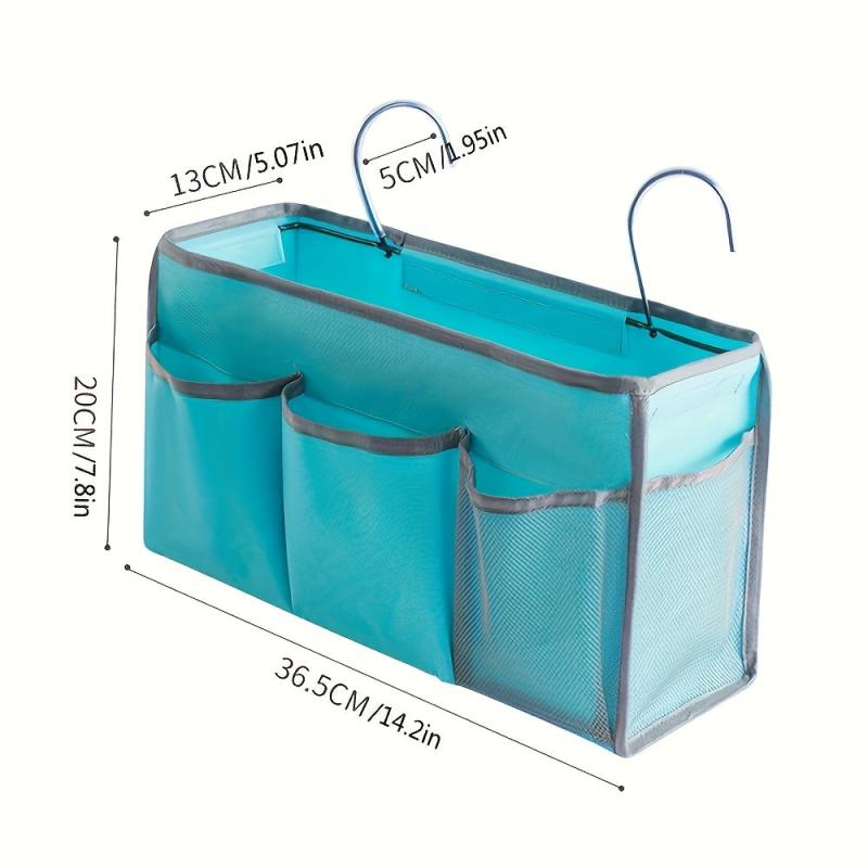 Fabric Hanging Bag with Hook for Dorm and Bedroom Organization