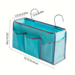 Fabric Hanging Bag with Hook for Dorm and Bedroom Organization