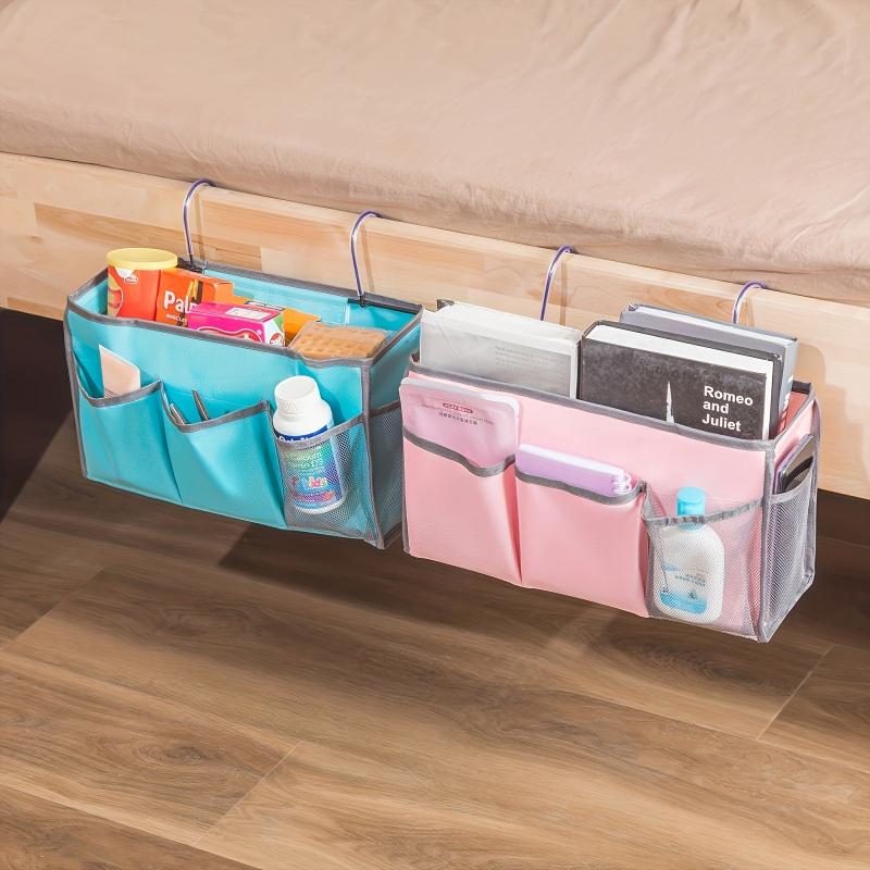 Fabric Hanging Bag with Hook for Dorm and Bedroom Organization