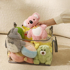 Large Plush Doll Storage Bag PVC Toy Box