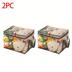 Large Plush Doll Storage Bag PVC Toy Box