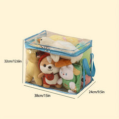 Large Plush Doll Storage Bag PVC Toy Box