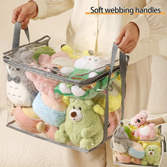 Large Plush Doll Storage Bag PVC Toy Box