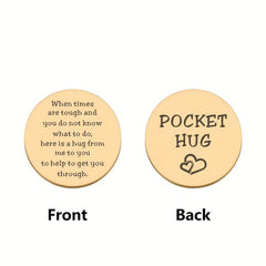 Pocket Hug Token Inspirational Anxiety Gift For Him