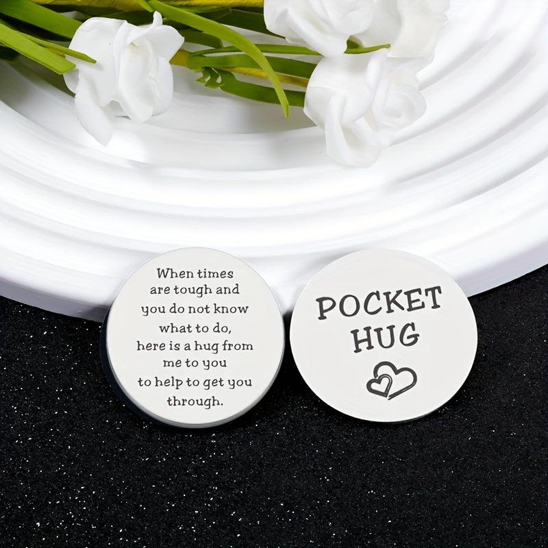 Pocket Hug Token Inspirational Anxiety Gift For Him