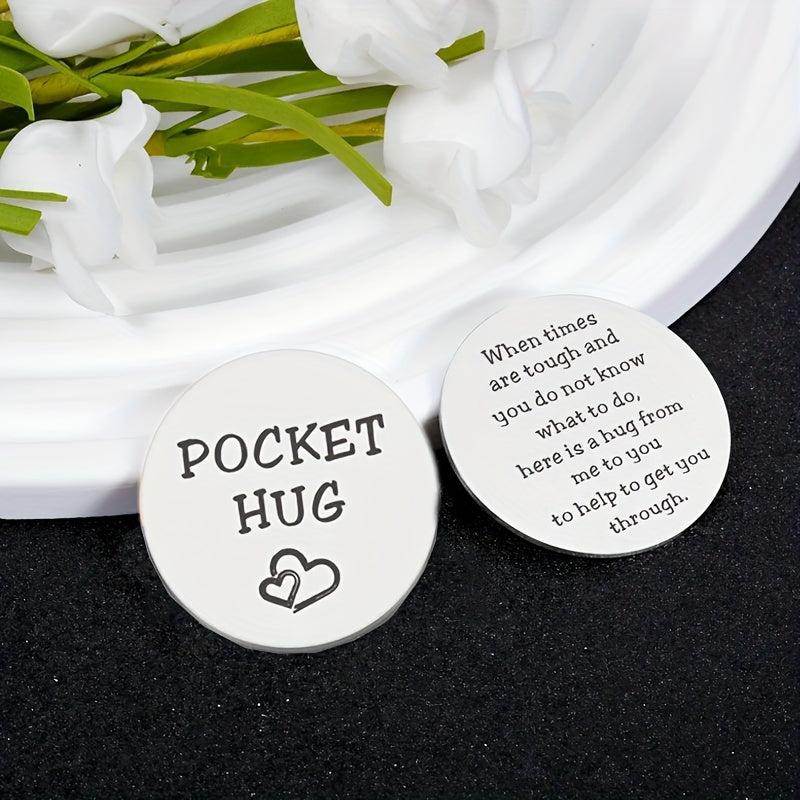 Pocket Hug Token Inspirational Anxiety Gift For Him