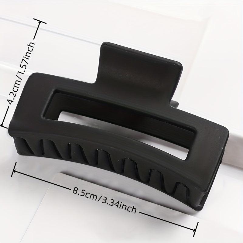Multicolor Thick Acrylic Hair Clip Rectangle Resin Claw Clips