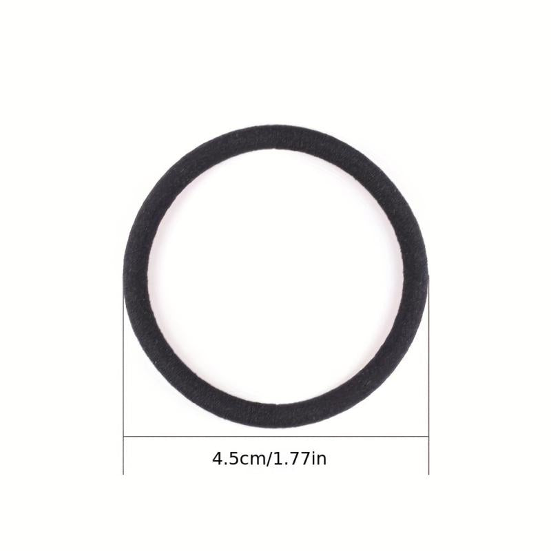100pcs Macaroon Hair Tie Small Leather Bands High Stretch No Damage To Hair