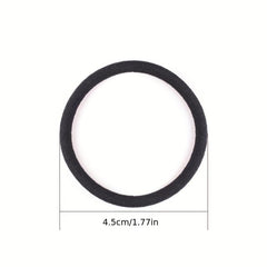 100pcs Macaroon Hair Tie Small Leather Bands High Stretch No Damage To Hair