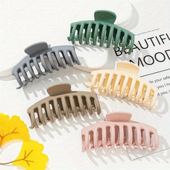 6pcs Matt Large Hair Claw Strong Hold Clip For Thick Hair Accessories