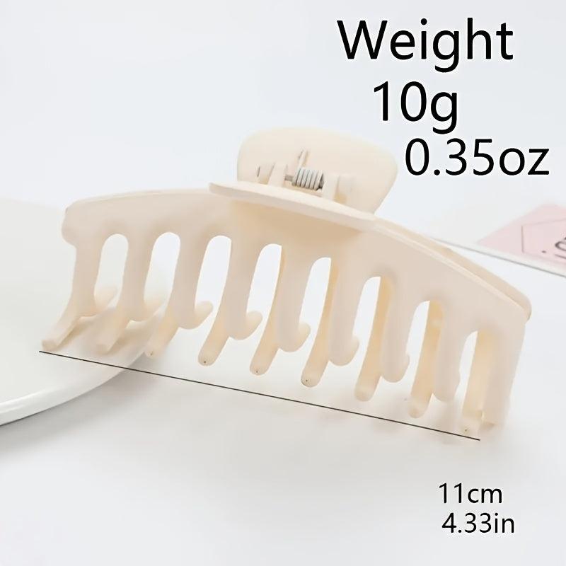6pcs Matt Large Hair Claw Strong Hold Clip For Thick Hair Accessories