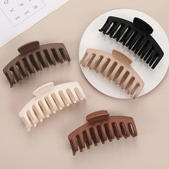 6pcs Matt Large Hair Claw Strong Hold Clip For Thick Hair Accessories