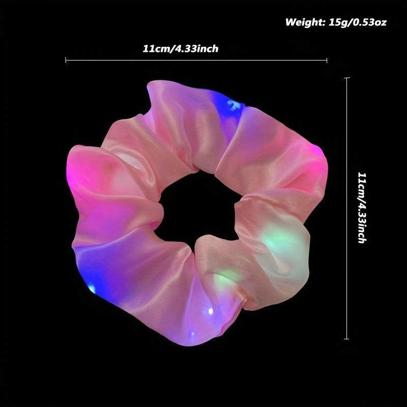 LED Luminous Scrunchies Elastic Hair Tie