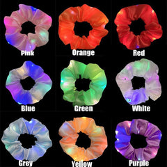 LED Luminous Scrunchies Elastic Hair Tie