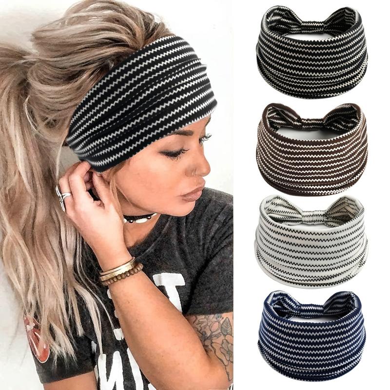 Yoga Elastic Hair Headband Ladies Running Non Slip Headband