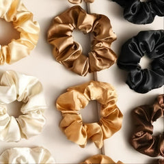 12pcs Satin Silk Hair Scrunchies Hair Bands Hair Elastic Ponytail Holders