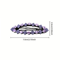 Crystal Rhinestone Hair Clip Barrette Hairpin Hair Accessories