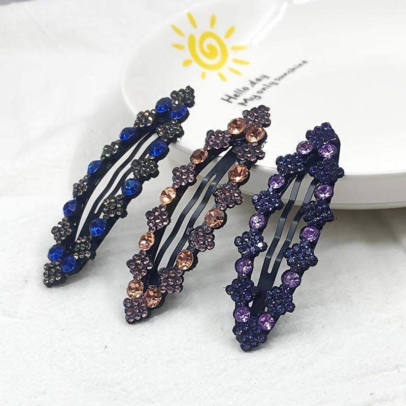 Crystal Rhinestone Hair Clip Barrette Hairpin Hair Accessories