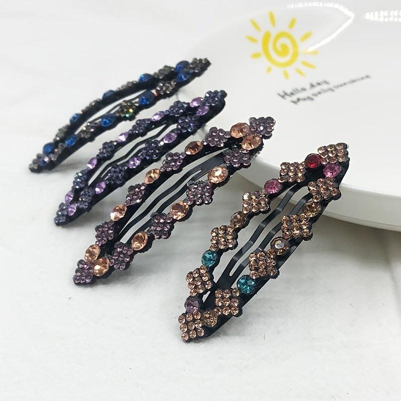 Crystal Rhinestone Hair Clip Barrette Hairpin Hair Accessories