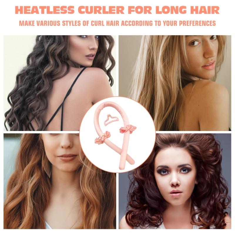 Satin Heatless Curling Set Hair Rollers Overnight