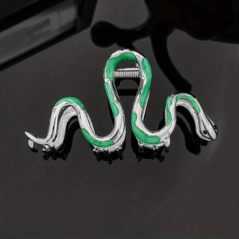 Alloy Snake Shaped Hair Claw Goth Punk Vintage Hair Clip