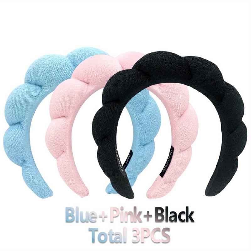 3pcs Makeup Hairband Women Spa Headband Bubble Headband For Washing Face