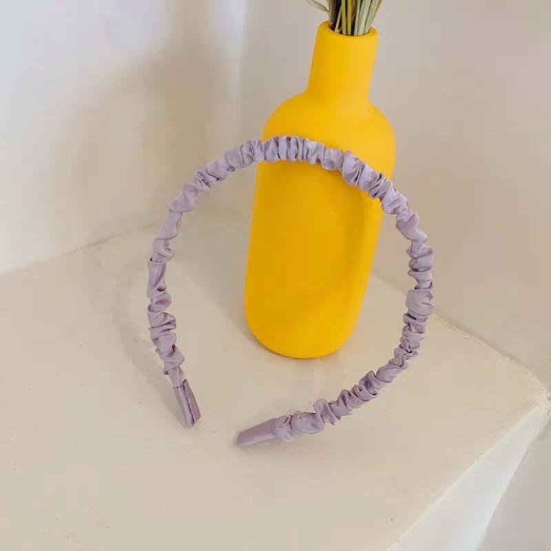 Pleated Fabric Hair Hoop Solid Headband Hair Accessories