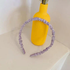 Pleated Fabric Hair Hoop Solid Headband Hair Accessories