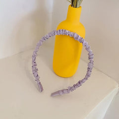 Pleated Fabric Hair Hoop Solid Headband Hair Accessories
