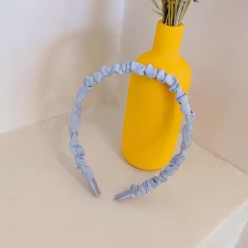 Pleated Fabric Hair Hoop Solid Headband Hair Accessories