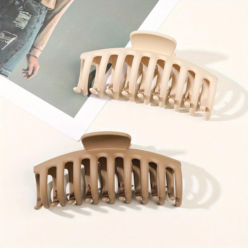Matte Non Slip Hair Claw Clip Strong Grip Hair Jaw Clip For Thick Hair