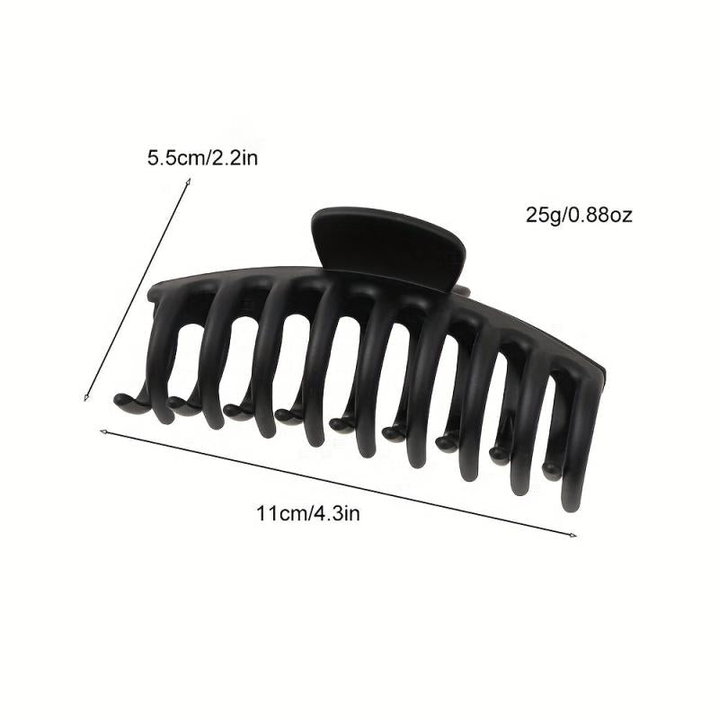 Matte Non Slip Hair Claw Clip Strong Grip Hair Jaw Clip For Thick Hair