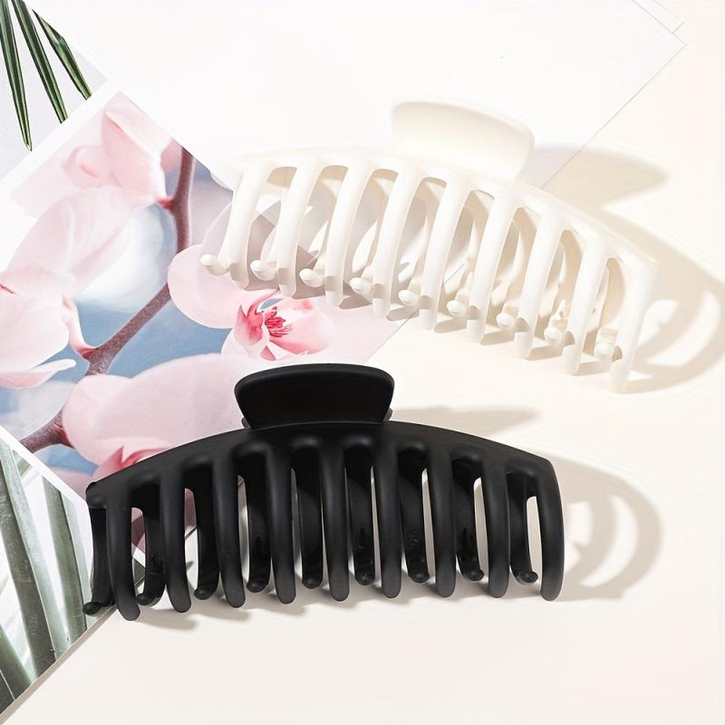 Matte Non Slip Hair Claw Clip Strong Grip Hair Jaw Clip For Thick Hair