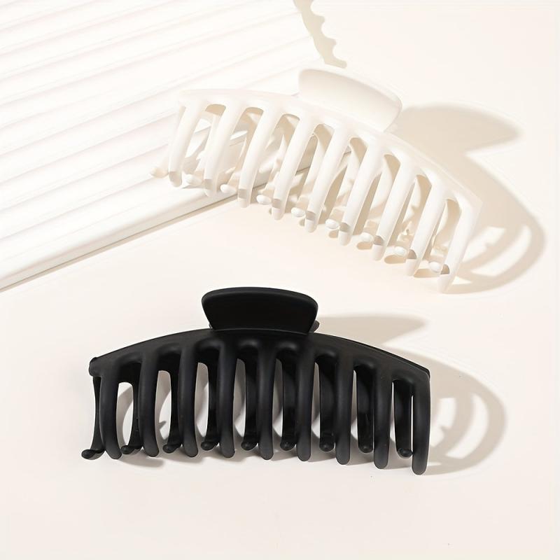 Matte Non Slip Hair Claw Clip Strong Grip Hair Jaw Clip For Thick Hair