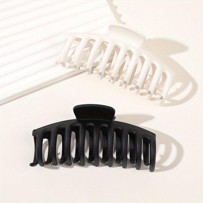 Matte Non Slip Hair Claw Clip Strong Grip Hair Jaw Clip For Thick Hair