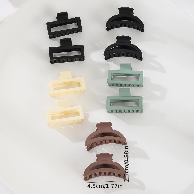 Matte Solid Hair Claw Clip Non Slip Strong Hold Grip Hair Jaw Clip