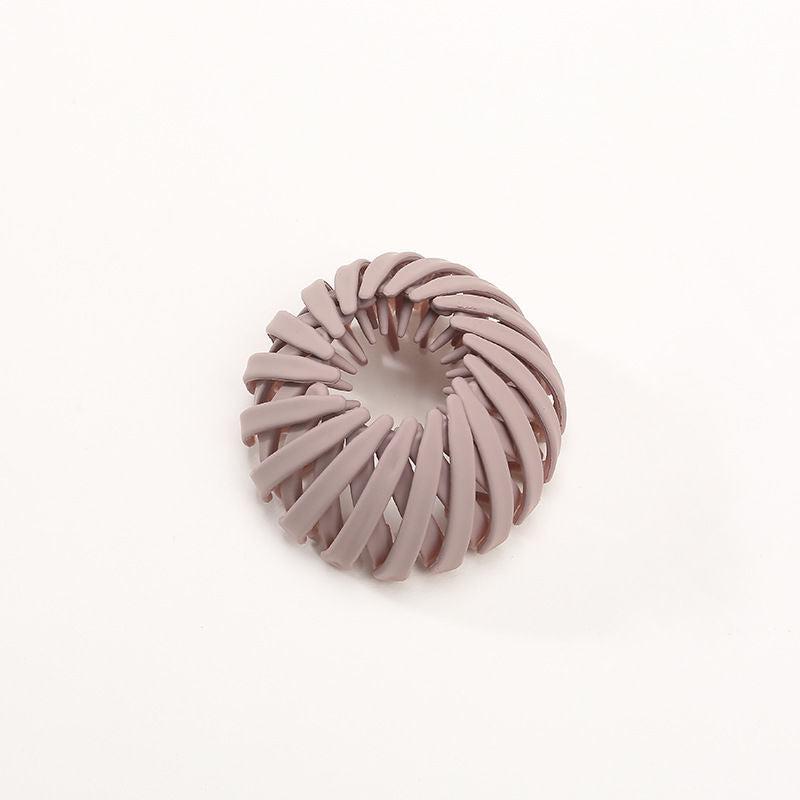 Glossy Hair Clip Tail Hair Bun Holder Hair Claw for Girls Hair Accessories